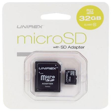Unirex 32GB MicroSDHC Card