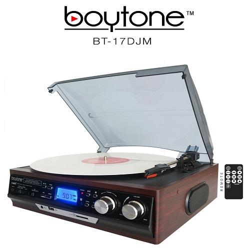 Boytone BT-17DJM 3-Speed Stereo Turntable Belt drive with 2 Built in Speakers Digita Refurbished