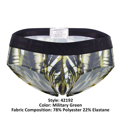 Printed Microfiber Hip Briefs