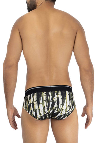 Printed Microfiber Hip Briefs