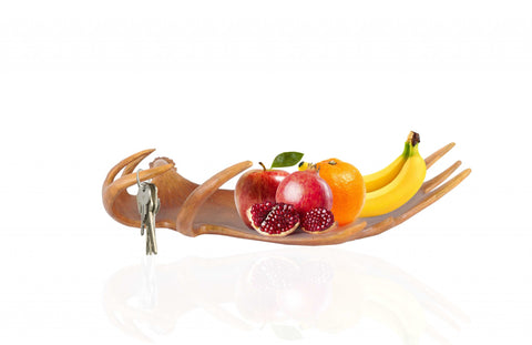 12" x 23.5" x 6.5" Deer Antler Tray