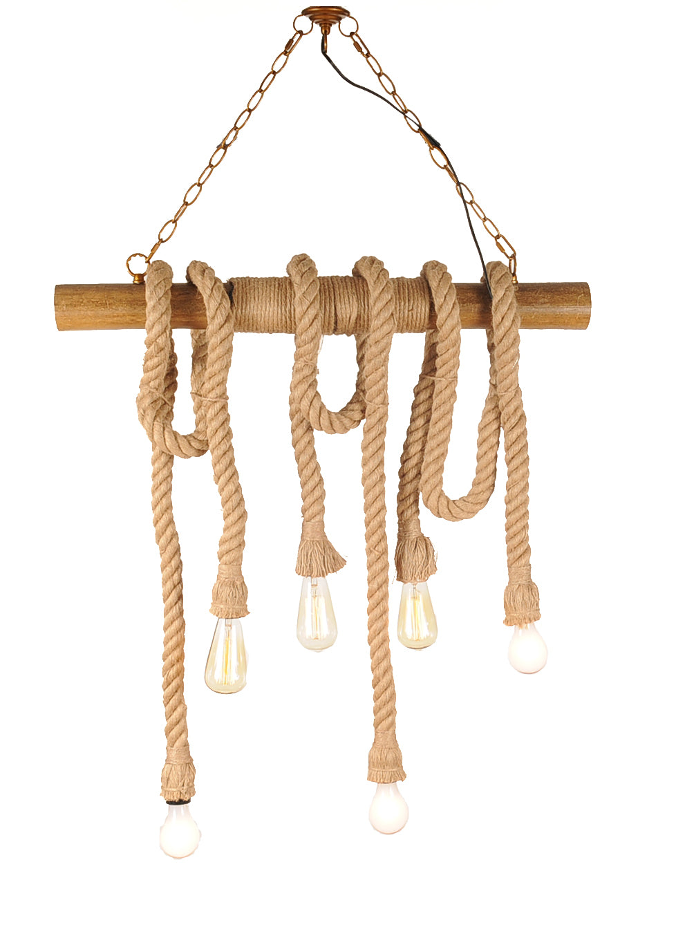 5" x 30" x 50" 6 bulbs Medusa Pendant Lamp