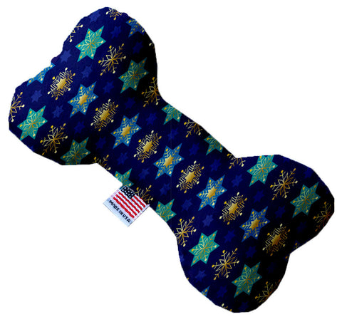 Star Of Davids And Snowflakes 10 Inch Stuffing Free Bone Dog Toy