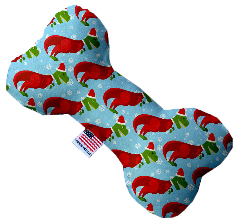 Christmas T-rex 8 Inch Stuffing Free Bone Dog Toy