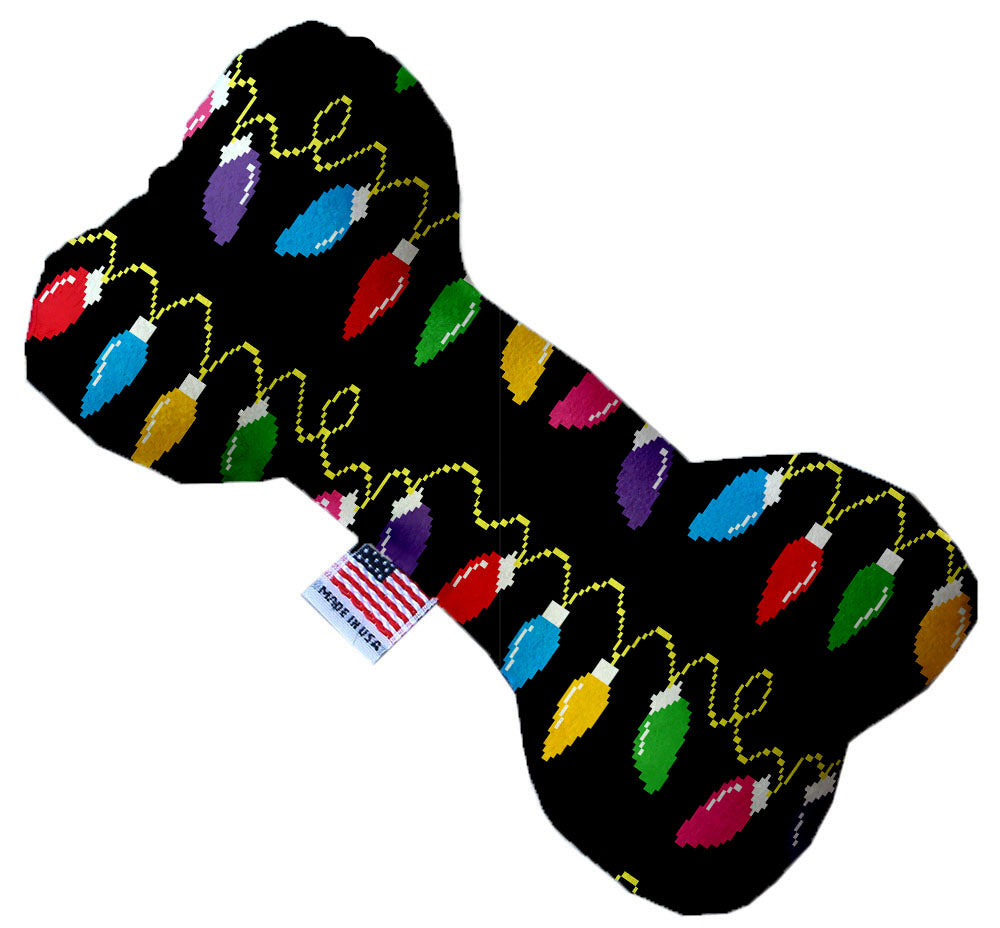 Digital Christmas Lights 8 Inch Stuffing Free Bone Dog Toy