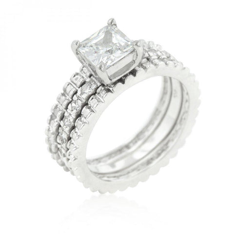 Bridal Triple Ring Set (size: 05) R08269r-c01-05