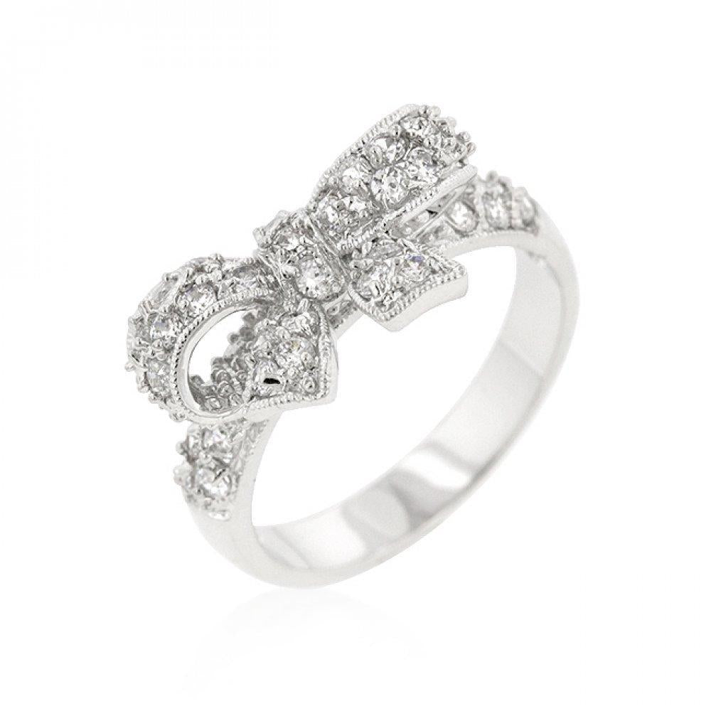 Ribbon Shoelace Fashion Ring (size: 09) R08115r-c01-09