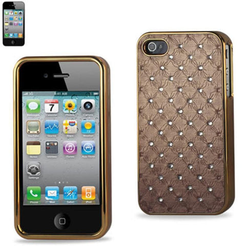 Reiko Iphone 4g Jewelry Diamond Studs Case In Beige