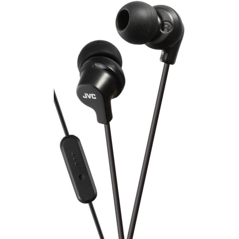 Jvc Hafr15b In-ear Headphones With Microphone (black)
