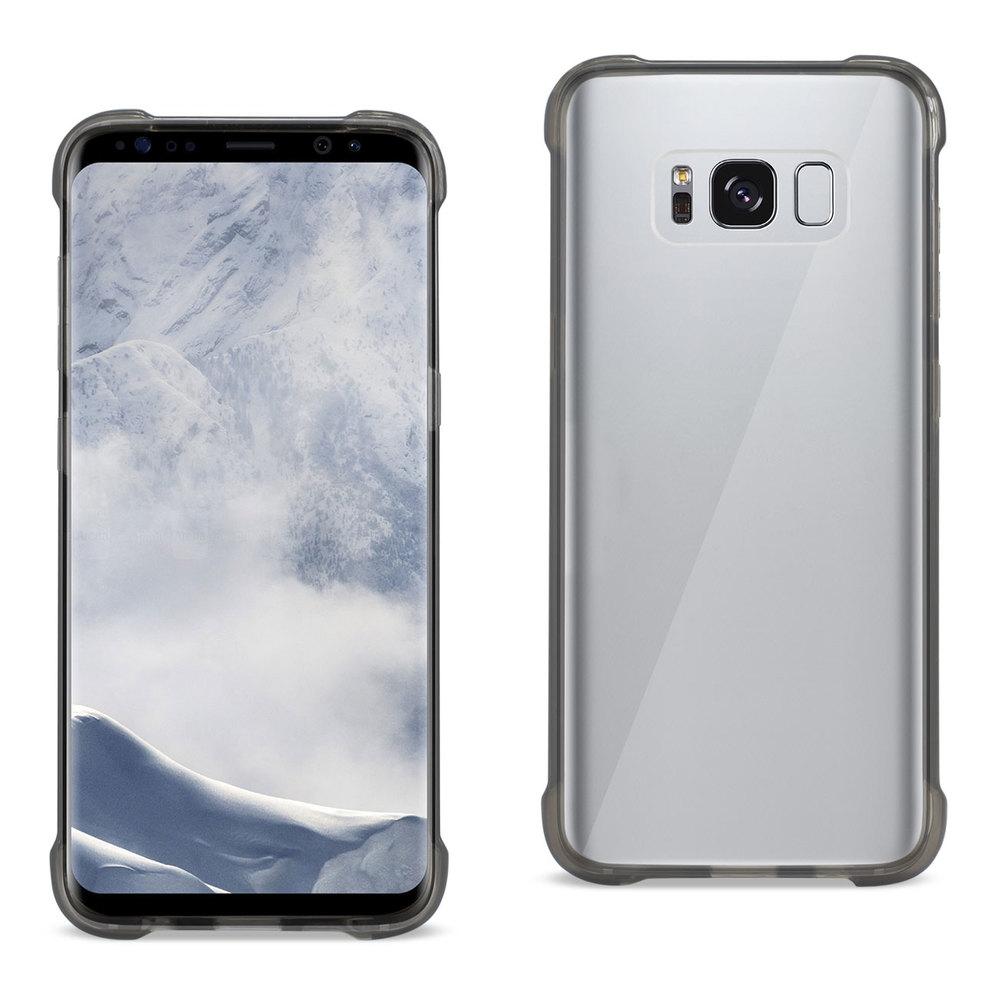 Reiko Samsung Galaxy S8 Edge/ S8 Plus Clear Bumper Case With Air Cushion Protection In Clear Black