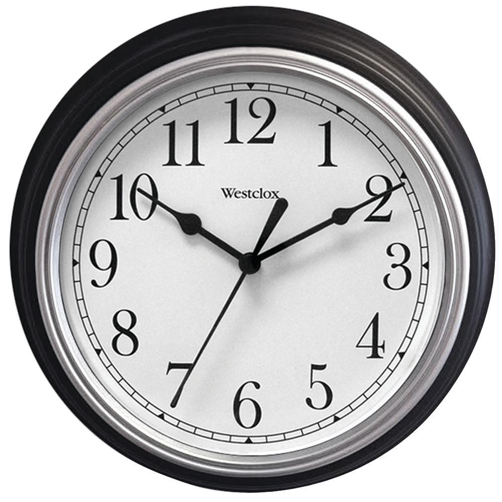 Westclox 9&amp;quot; Decorative Wall Clock (black) Nyl46991a