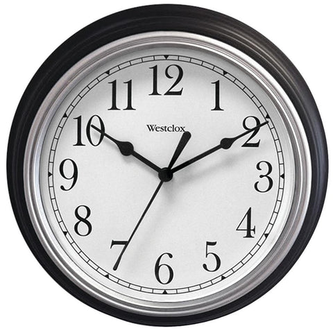 Westclox 9&amp;quot; Decorative Wall Clock (black) Nyl46991a