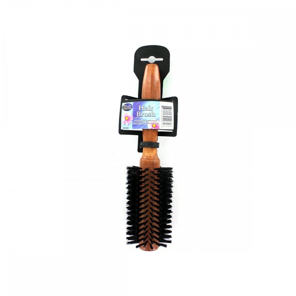 Round Wooden Hair Brush Be029