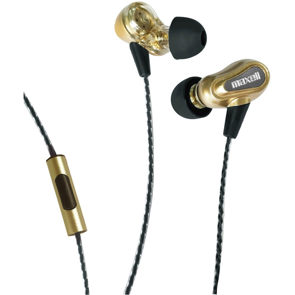 Maxell Bass 13 Dual-driver In-ear Earbuds With Microphone Mxl199771