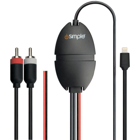Isimple Audio Playback &amp; Charging Cable With Rca Output For Apple Devices With Lightning Connector Aoais7505