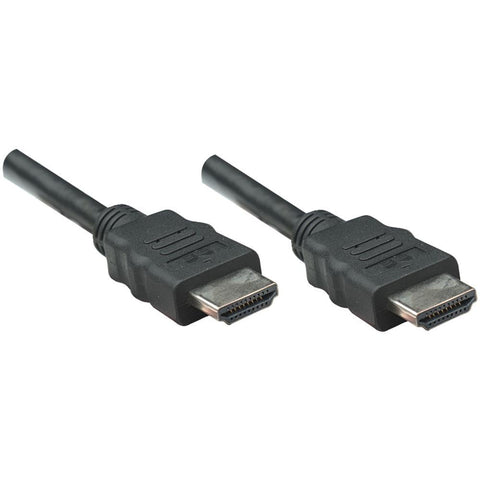Manhattan HDMI Male to Male High Speed Shielded Cable with Ethernet, 50', Black