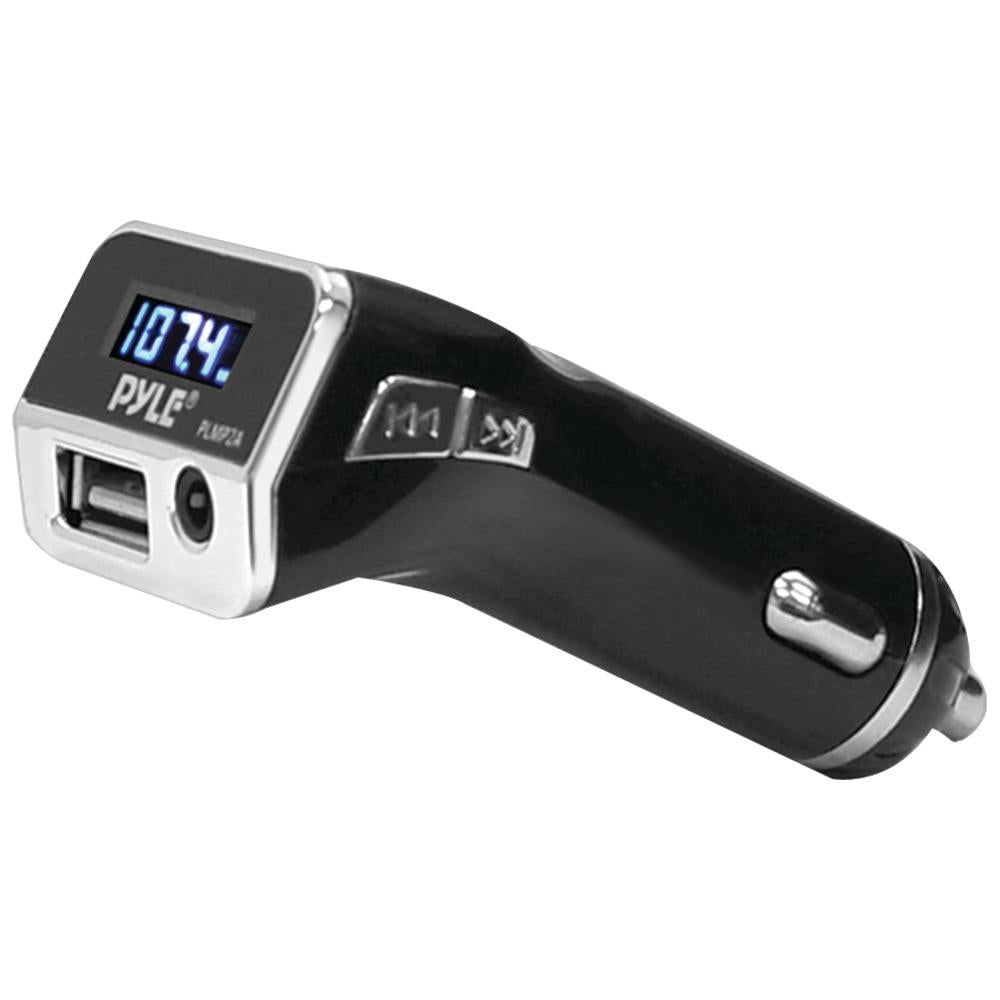 Pyle Pro Fm Radio Transmitter With Usb Port For Charging Devices &amp;amp; 3.5mm Auxiliary-input Car Lighter Adapter Pylplmp2a
