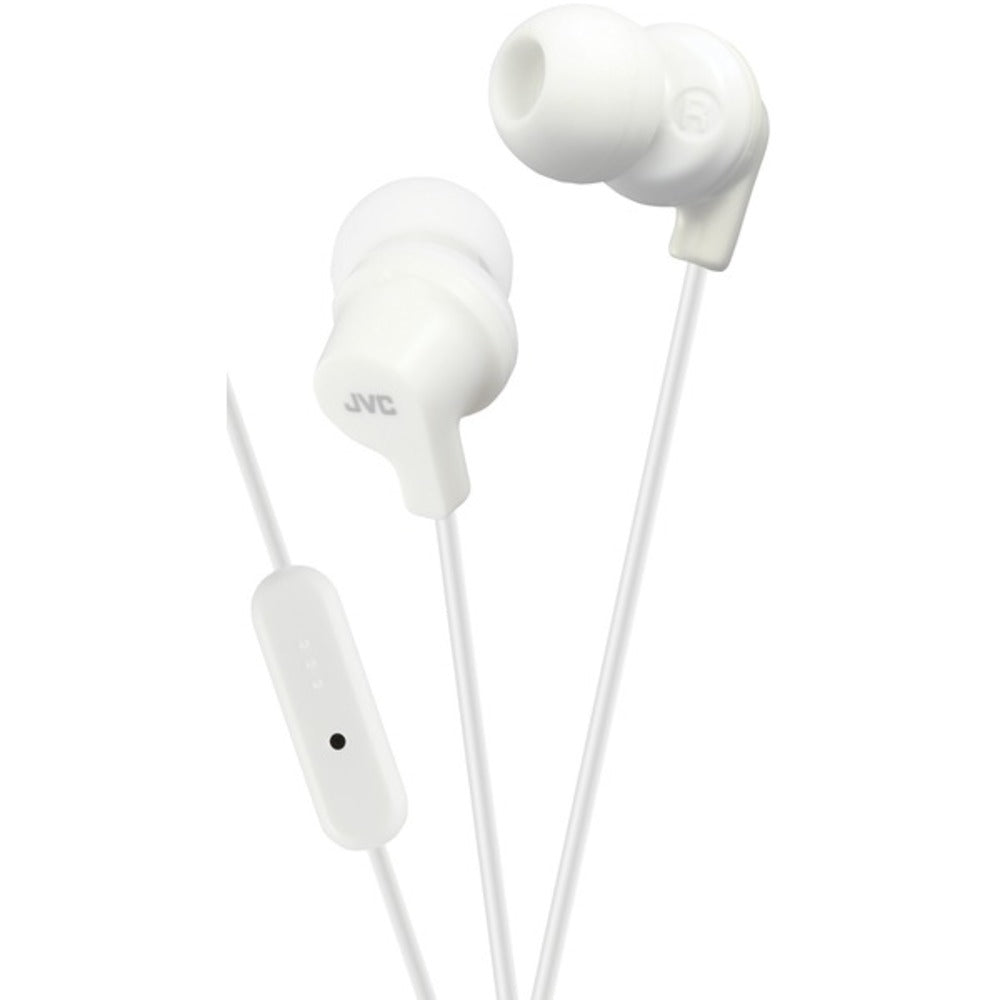 Jvc Hafr15w In-ear Headphones With Microphone (white)