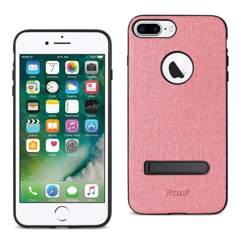 Reiko Iphone 7 Plus/ 8 Plus  Rugged Texture Tpu Protective Cover In Pink