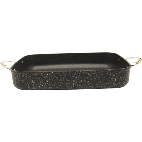 The Rock By Starfrit 060735-003-0000 The Rock By Starfrit Oven Dish With Stainless Steel Handles (10-inch X 13-inch X 2.5-inch, Square)