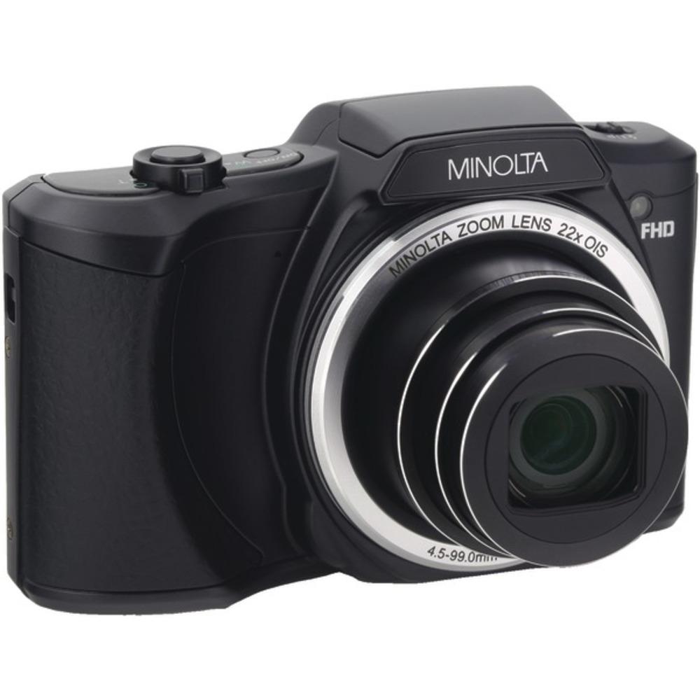 Minolta Mn22z-bk 20.0-megapixel 1080p Full Hd Wi-fi Mn22z Digital Camera With 22x Zoom (black)