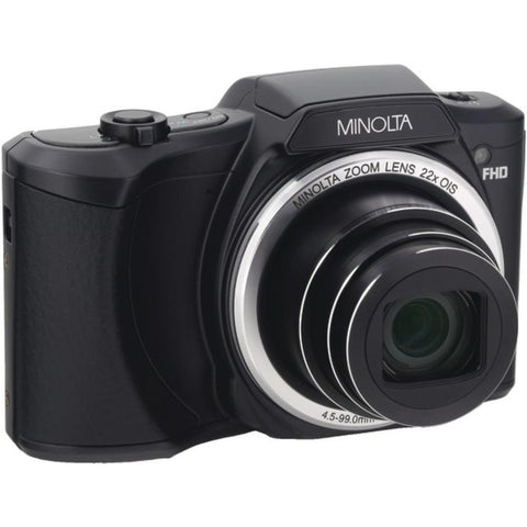 Minolta Mn22z-bk 20.0-megapixel 1080p Full Hd Wi-fi Mn22z Digital Camera With 22x Zoom (black)