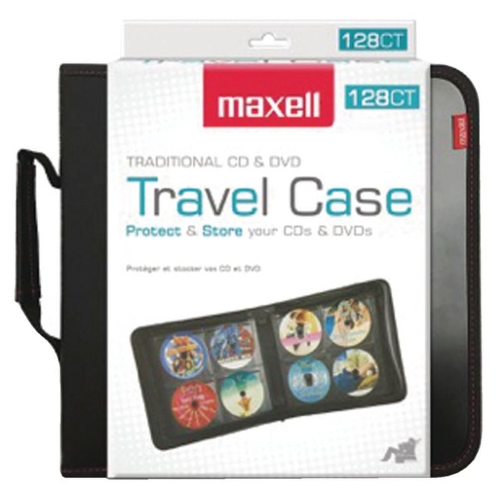 Maxell 190163 Cd/dvd Travel Case (128 Capacity)
