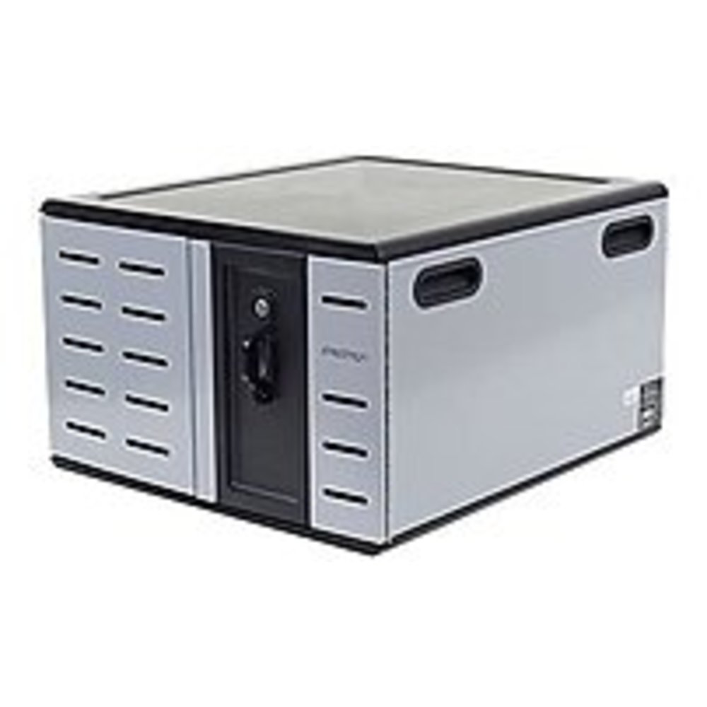 Ergotron Dm12-1012-1 Notebook Cabinet - Up To 14-inch Screen Support - Desktop - Steel - Black / Silver