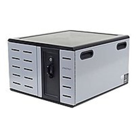 Ergotron Dm12-1012-1 Notebook Cabinet - Up To 14-inch Screen Support - Desktop - Steel - Black / Silver