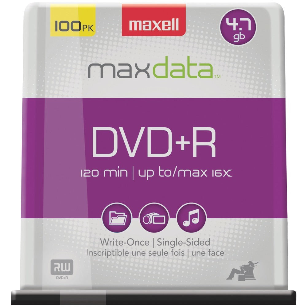 Maxell 4.7gb 120-minute Dvd+rs (100-ct Spindle) Mxldvdr100sp