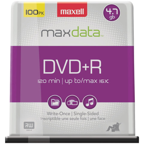 Maxell 4.7gb 120-minute Dvd+rs (100-ct Spindle) Mxldvdr100sp
