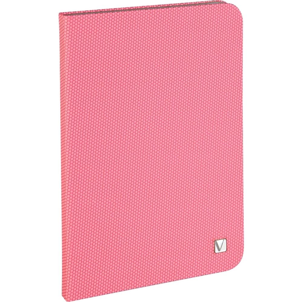 Verbatim Folio Hex Case For Ipad Mini (1,2,3) - Bubblegum Pink - Microsuede Interior - Textured - 8.3 Height X 5.7 Width X 0.5 Depth