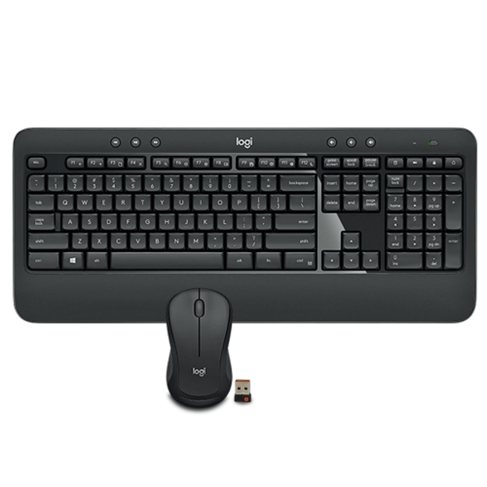 Logitech Mk540 Advanced Wireless Keyboard & Laser Mouse Combo W/usbunifying Nano Receiver (black)