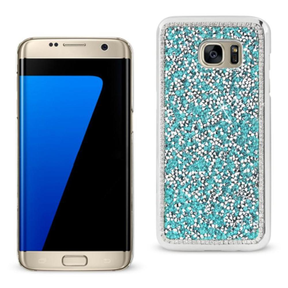 Reiko Samsung Galaxy S7 Edge Jewelry Bling Rhinestone Case In Blue