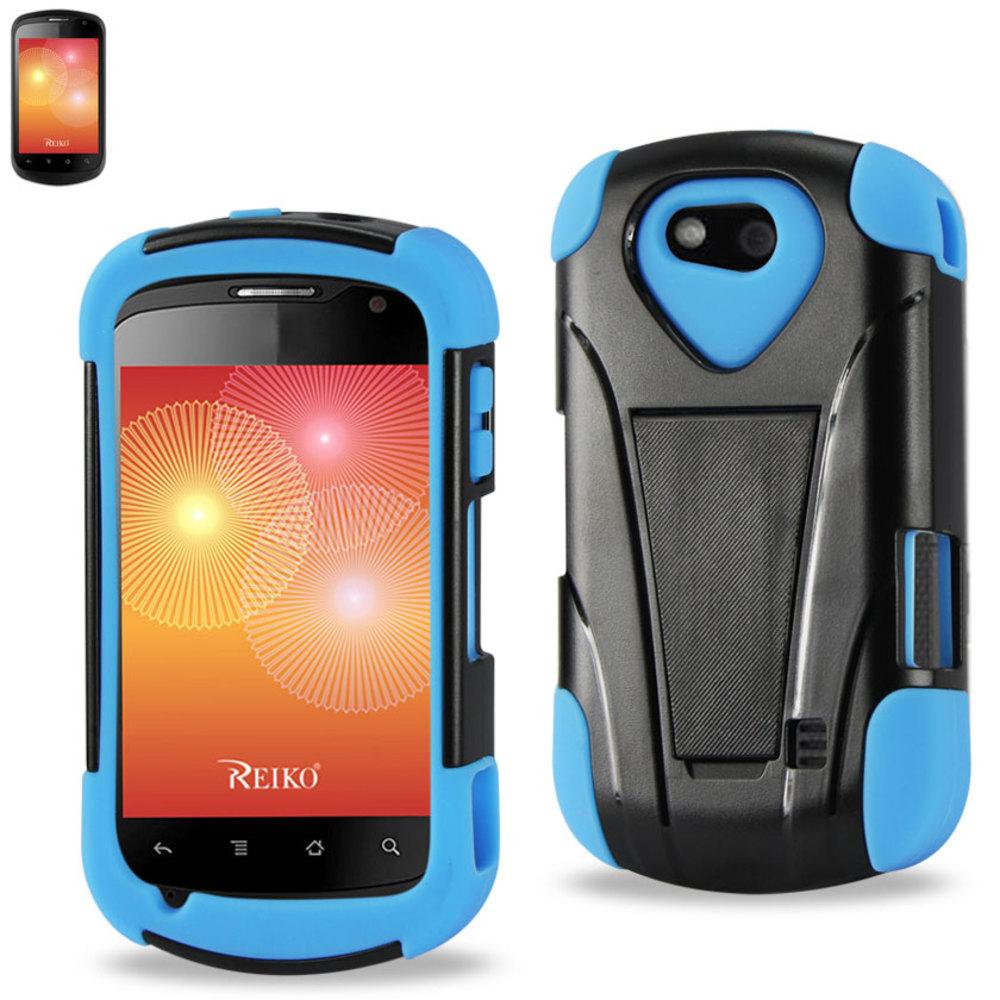 Reiko Zte Groove Hybrid Heavy Duty Case With Kickstand In Black Navy