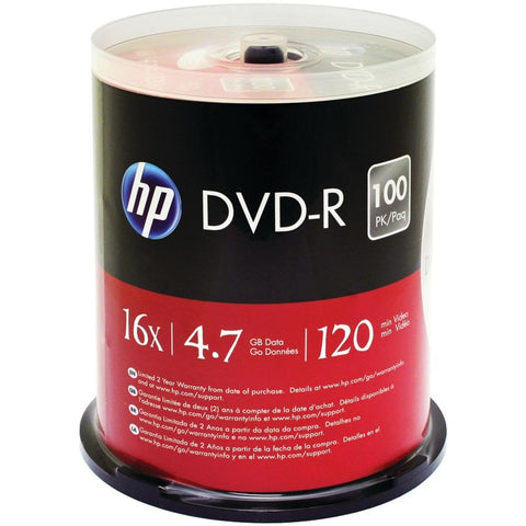 Hp 4.7gb Dvd-rs&#44; 100-ct Spindle Hoodm16100cb