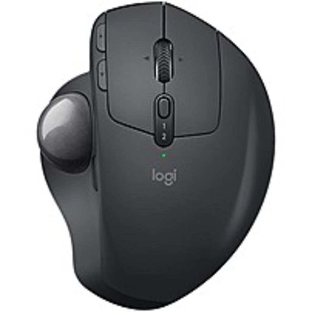 Logitech Mx Ergo Wireless Trackball - Optical - Wireless - Bluetooth/radio Frequency - Black - Usb - Trackball, Scroll Wheel - 8 Button(s) - Right-handed Only