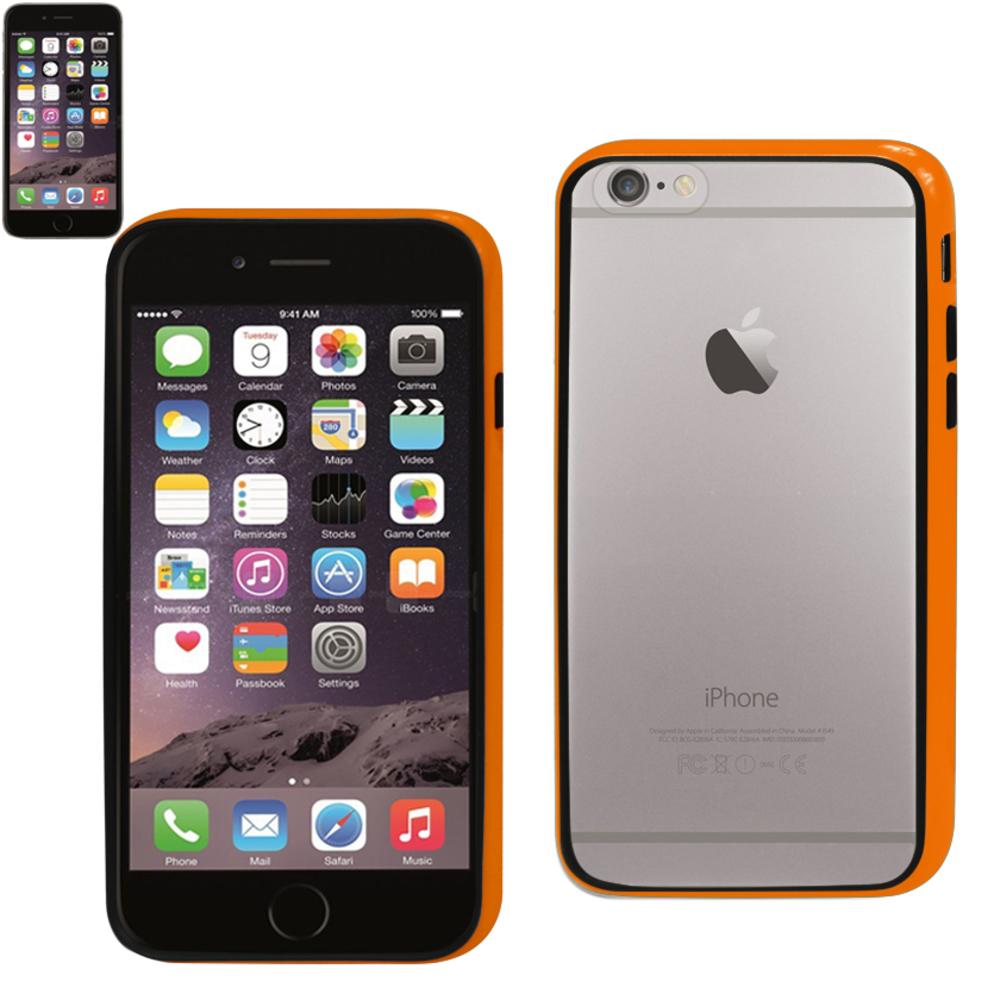 Reiko Iphone 6 Bumper Case With Tempered Glass Screen Protector In Orange