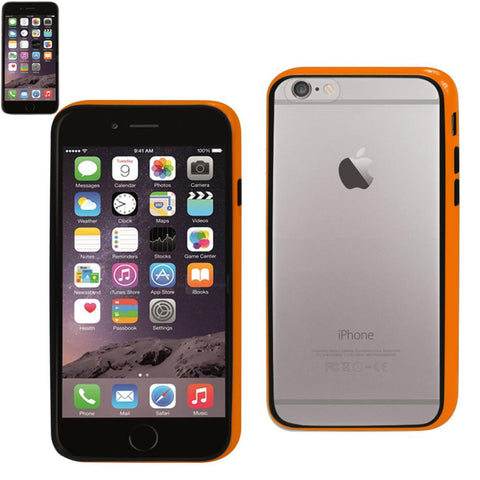 Reiko Iphone 6 Bumper Case With Tempered Glass Screen Protector In Orange