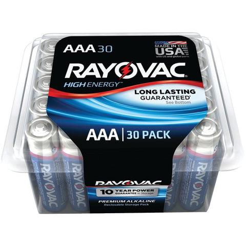 Rayovac Alkaline Batteries Reclosable Pro Pack (aaa; 30 Pk) Rvc82430f