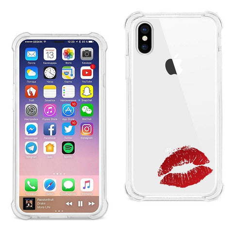 Reiko Iphone X/iphone Xs Solid Armor Dual Layer Protective Case In Red