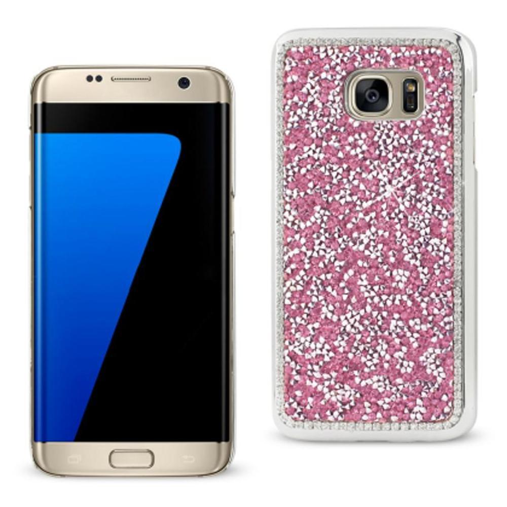 Reiko Samsung Galaxy S7 Edge Jewelry Bling Rhinestone Case In Pink