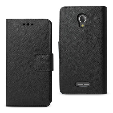 Reiko Alcatel Fierce 4 3-in-1 Wallet Case In Black