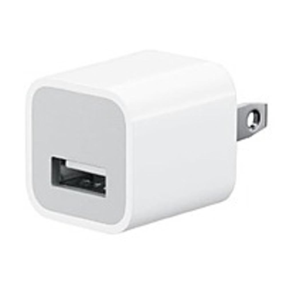 Apple Md810ll/a 5 Watts Usb Power Adapter For All Iphone And Ipods With Dock/lightning Connector - White