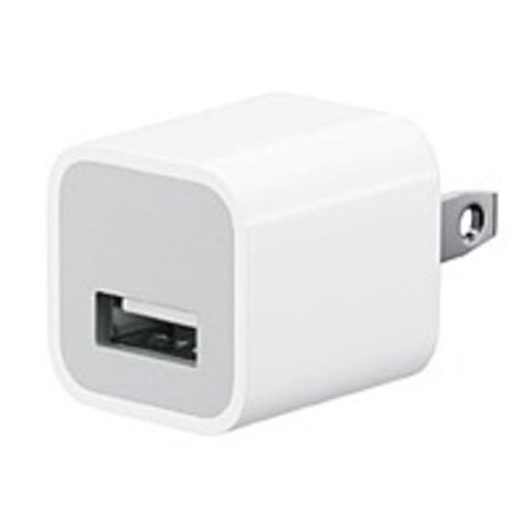 Apple Md810ll/a 5 Watts Usb Power Adapter For All Iphone And Ipods With Dock/lightning Connector - White