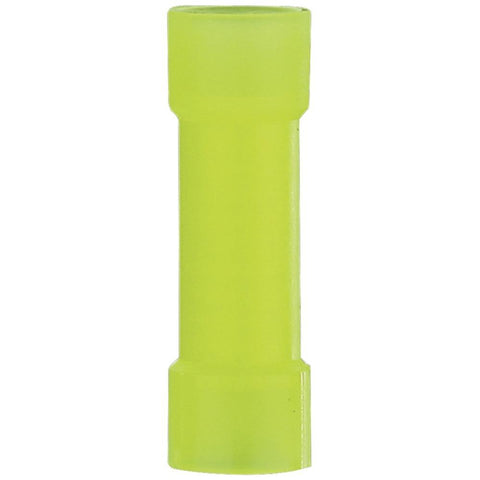 Install Bay Ynbc Butt Connectors, 100 Pk (yellow, 12-10 Gauge)