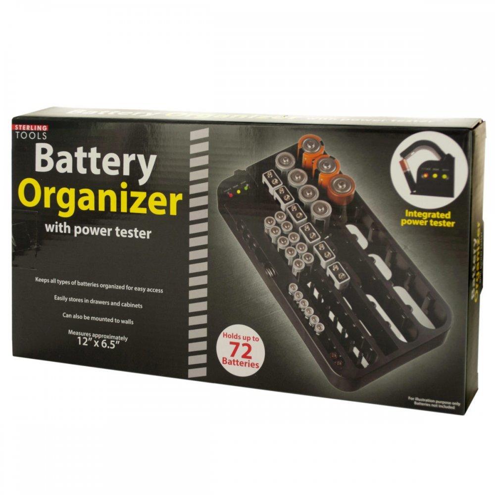 Battery Organizer With Power Tester Ot237