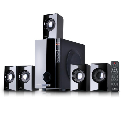 Befree Sound 5.1 Channel Surround Sound Bluetooth Speaker System In Black
