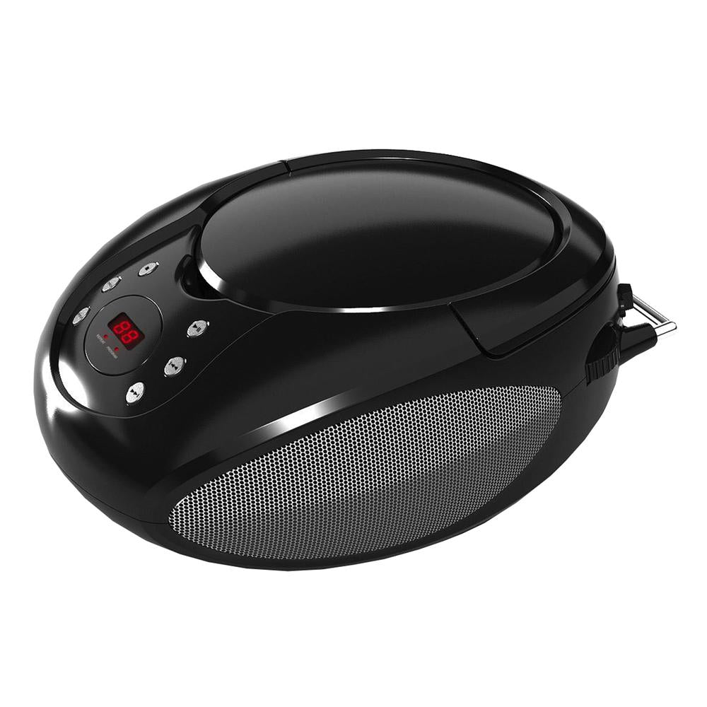 Supersonic Portable Mp3/cd Player With Am/fm Radio In Black