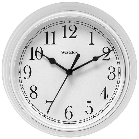 Westclox 9&amp;quot; Decorative Wall Clock (white) Nyl46994a